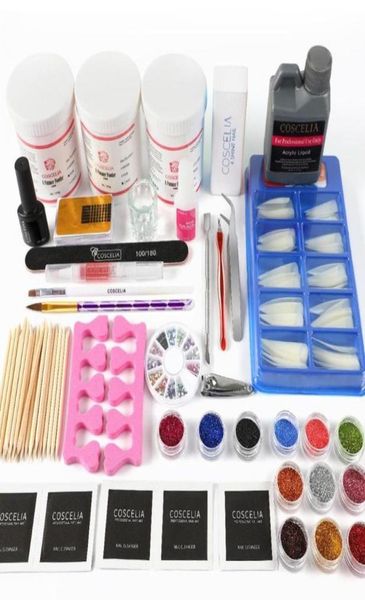 

120g acrylic powder 120ml liquid pro acrylic nail kit manicure set gel nail kit all for manicure brush tips art tools8130046