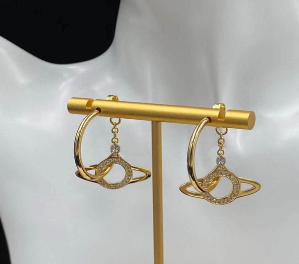 

fashion hoop earrings aretes for women party wedding lovers gift jewelry engagement with box2398490, Golden;silver
