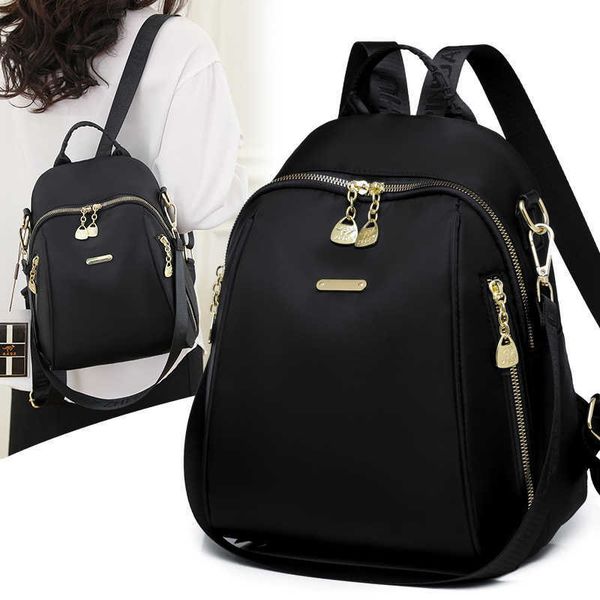 

fashion backpack women new foreigner versatile women trendy and advanced sense anti theft oxford fabric backpack