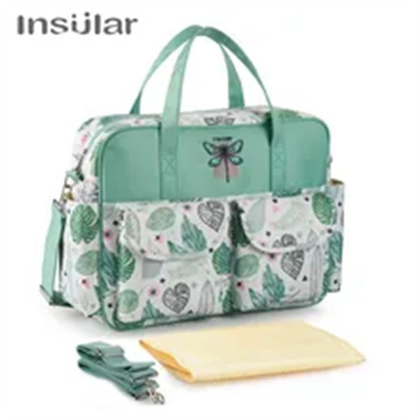 

new style waterproof diaper bag large capacity messenger travel bag multifunctional maternity mother baby stroller bags, Black