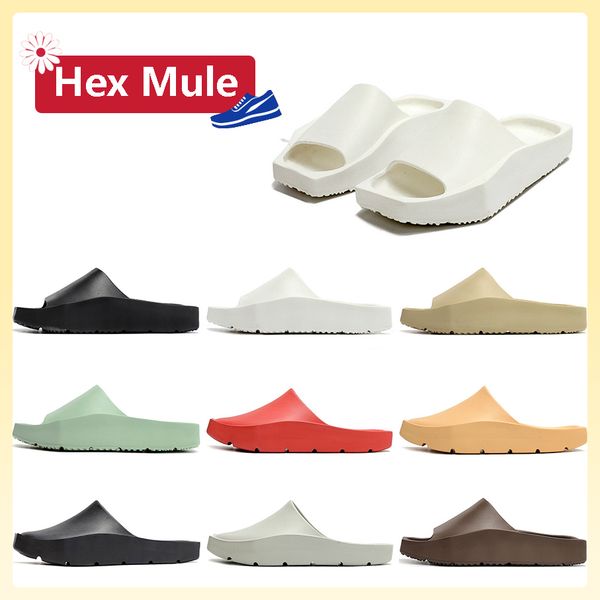 

hex mule slippers men women sandals designer slides flip flops university red light silver celestial gold black white summer slippers sandal