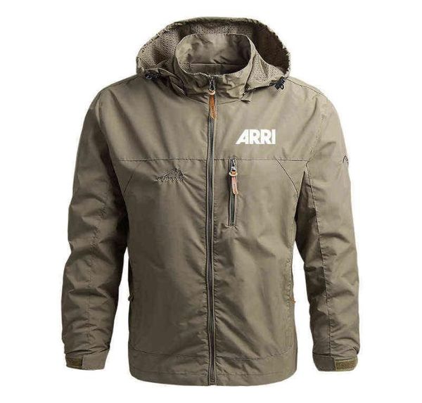 

2022 outdoor travel jackets men hooded windbreaker spring autumn arri casual tactics military bomber softshell jacket coat man x116004808, Black;brown