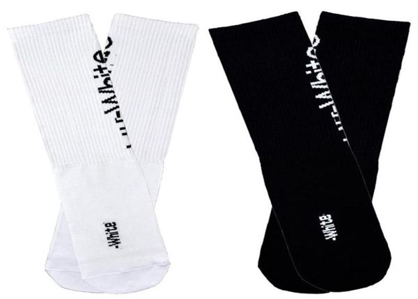 

men039s socks hip hop fashion off harajuku street style white long men skateboard basketball stripe compression calcetines259b67216259329, Black
