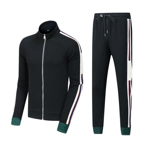 

men's fashion set designer tracksuit classic printed letters men's jogger two-piece set -3xl, Gray