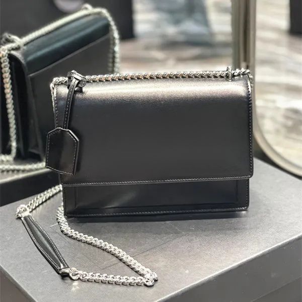 

mirror quality silver gold chain evening bags 7a designer womens mens envelope puffer leather tote shoulder bag luxurys handbag clutch flap