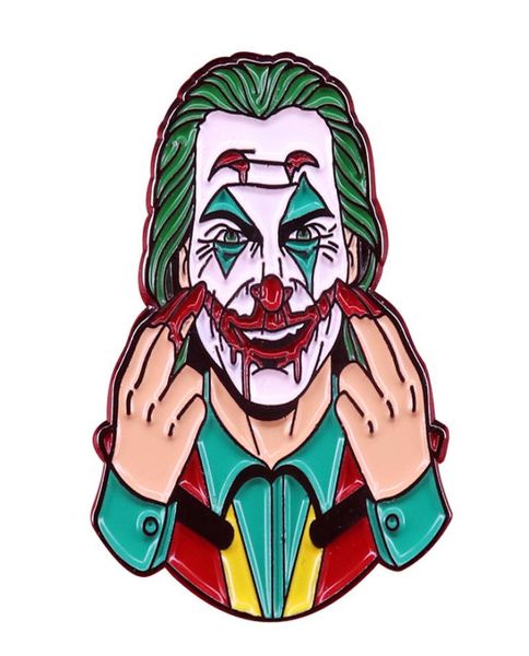 

halloween joker enamel pins collect funny children gifts metal cartoon brooch backpack collar lapel badge fashion jewelry1277710, Blue