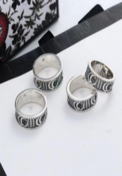 

925 silver g letter vintage gear ring men039s and women039s fashion jewelry configuration gift5059710, Golden;silver