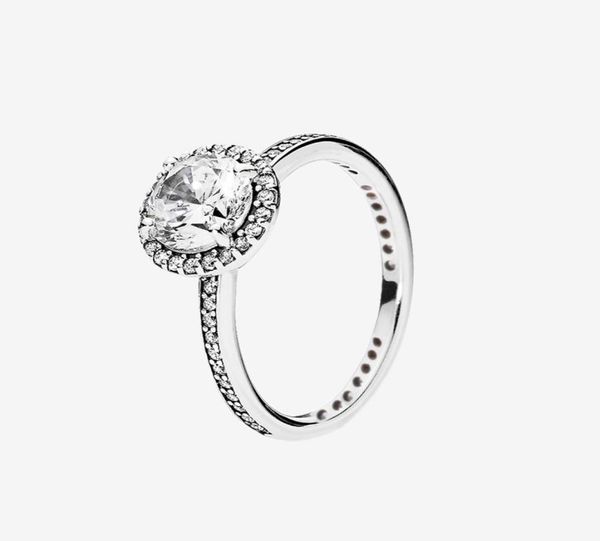 

beautiful women wedding ring big cz diamond rings with original box set for real sterling silver engagement gift ring5493967, Slivery;golden