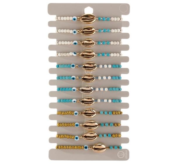 

woven bracelets adjustable charm bracelets simple design gold shell eyes woven bracelet summer bohemian accessories7247682, Golden;silver