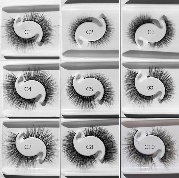 

2 pairs 3d mink eyelashes soft natural thickfalse lashes extension beauty tools4588982
