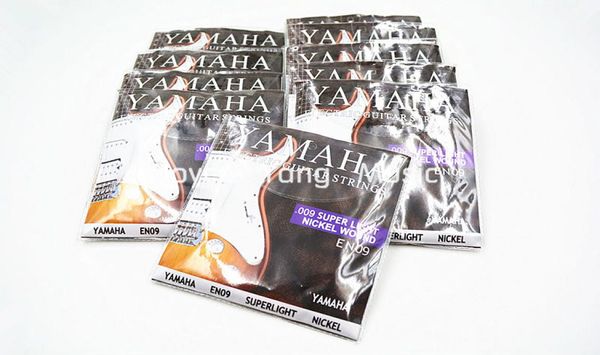 

10 sets en09 stainless steelnickel wound electric guitar strings 1st6th strings 009042 super light3196043
