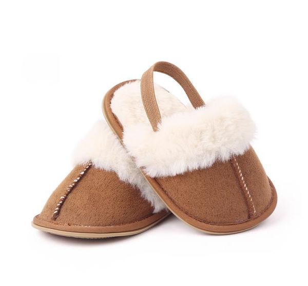 

baby slippers boys girls first walkers toddler fleece plush warm infant shoes newborn crib shoes 018m8919016