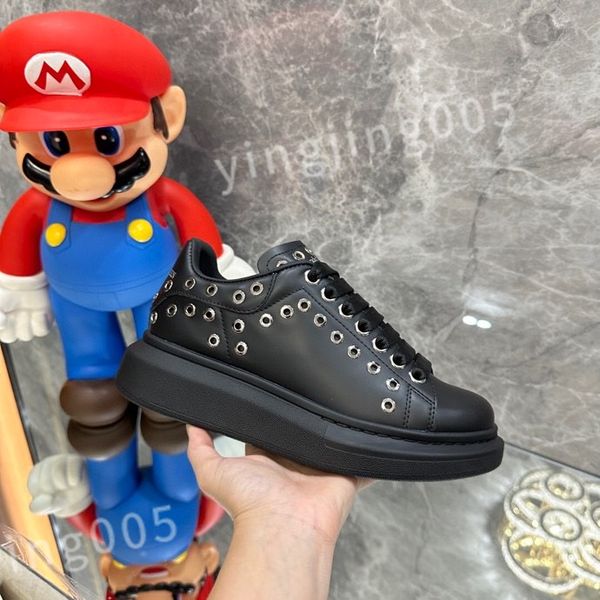 

new luxurys designer sneakers calfskin casual shoes reflective shoes vintage trainers sneaker leisure shoe platform lace-up xsd221110, Black