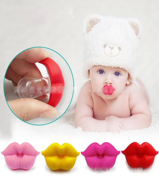 

newborn funny big red lips pacifiers silicone infant pacifiers 5 colors baby soother nipples c44934188837