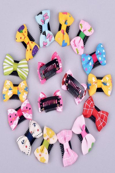 

new 100pcspack newborn baby girls scarce hair lovely bb clips bowknot hairpin kid hair accessories children mini hair clip9210654, Slivery;white