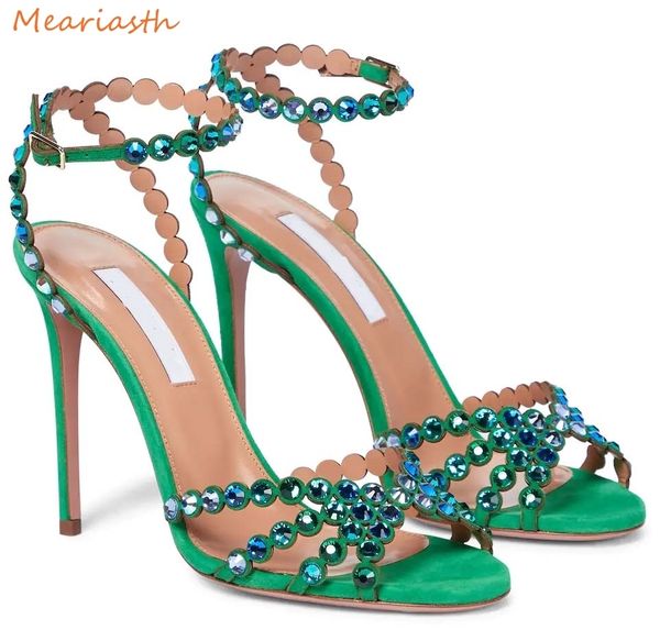 

sandals modx clear pvc crystal blue peep toe m2 buckle strap thin high heels woman summer lady 230714, Black
