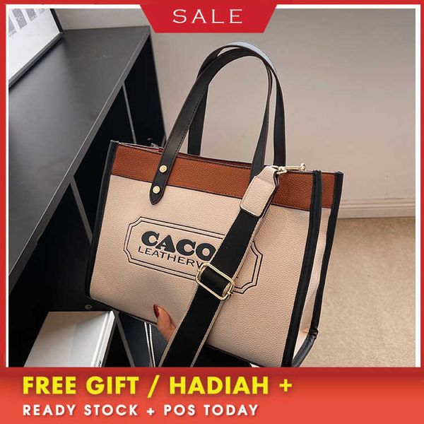 

women's design bags large capacity casual handheld tote bag 2023 new letter splice dign textured litchi pattern one shoulder crossbody