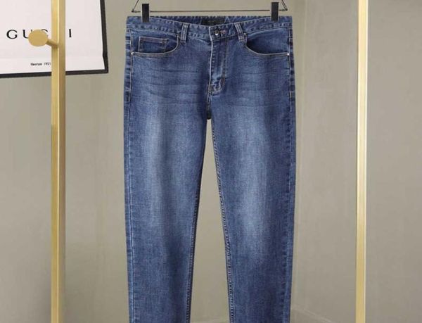 

oversized mens jeans p 22 ra designer pants man loose business casual trousers embroidered stretch sweatpants pd14529251, Blue