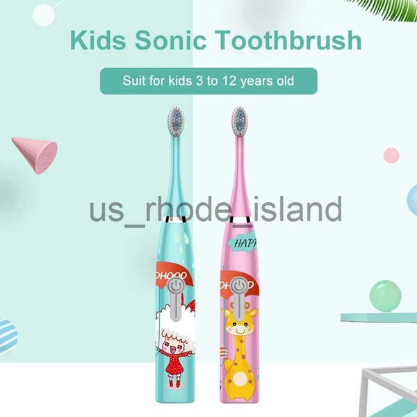 

other baby feeding new electric tooth brush for children sonic electric toothbrush kids 1 3 heads gift battery toothbrushes x0714