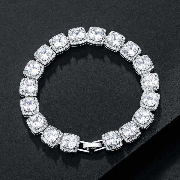 

Aaa Gems 14k Gold Plated Pure 925 Sterling Silver Fashion Custom Diamond Moissanite Tennis Bracelet Women