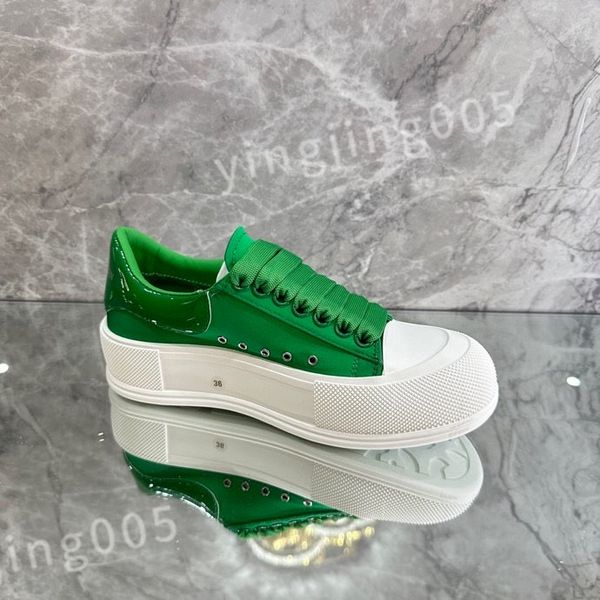 

2023 new luxury designer stage leather casual shoes fashionable sports platform mens womens velvet white lace up alexander sneakers xsd22110, Black