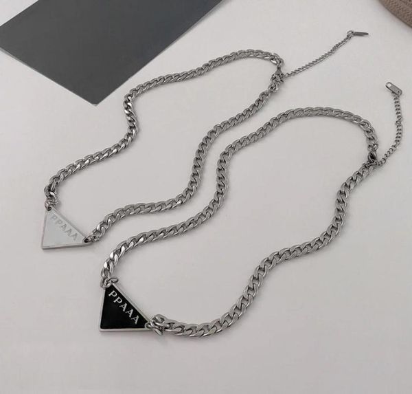 

designer geometric necklace fashion pendants triangleshaped necklaces for man woman neutral cool style good quality3364274, Silver