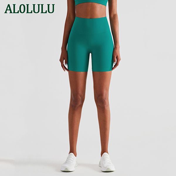 

al0lulu yoga pants high waist tight sports shorts three points fitness shorts women
