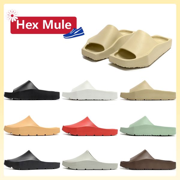 

hex mule slippers men women sandals designer slides flip flops university red light silver celestial gold black white summer slipper sandal