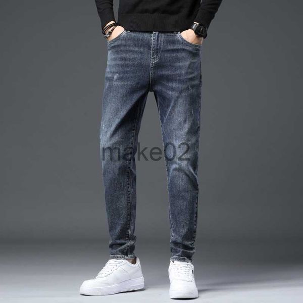 

men's jeans mens slimfit jeansstretch denim pants black jeanstrendy casual jeansstylish jeans pants men x0714, Blue