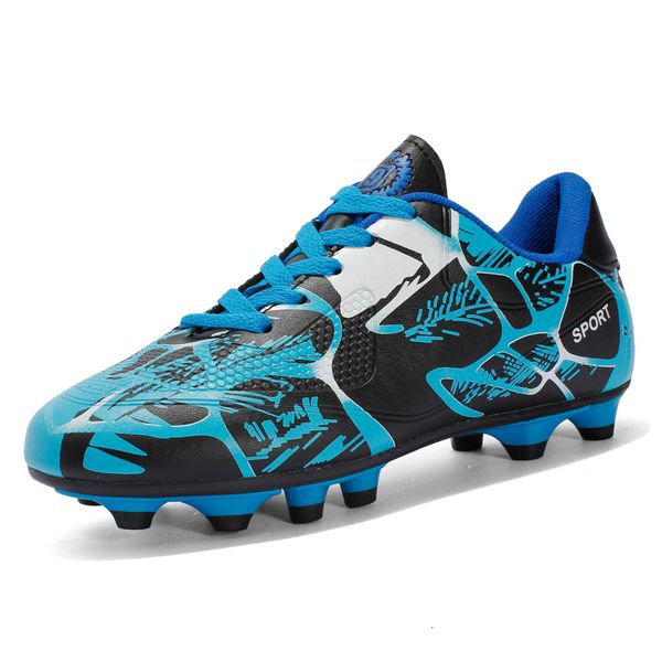 

dress shoes children soccer fgtf football boots kids indoor cleats grass sneakers boys girl outdoor athletic training sports footwear 230713, Black