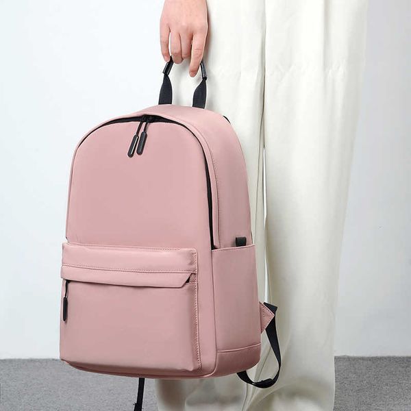 

new computer backpack men's and women's fashion simple solid travel backpack large backpack