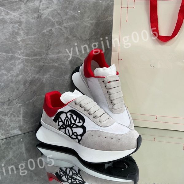 

new luxury designers sneaker casual shoes sole white black leather womens espadrilles mens high-quality lace up trainers sneakers size 35-46