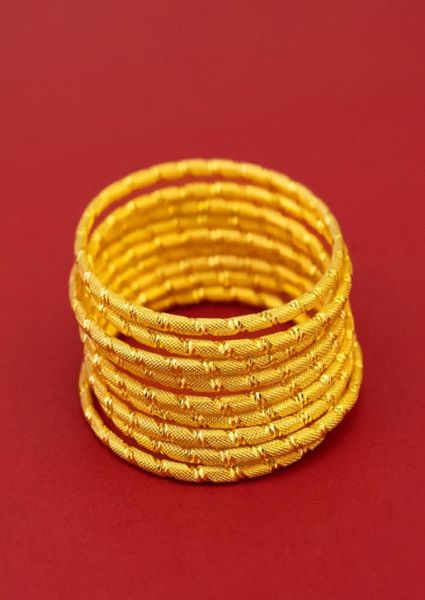 

whole fashion bangles woman birthday wedding gift exquisite thin round 24kt gold bracelet bangle6121198, Black