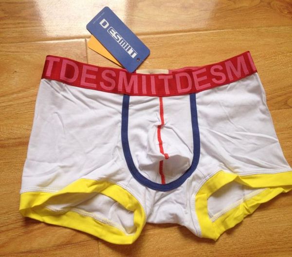 

u404 desmiit underwear for men cotton boxer shorts man underpants 405928, Black;white