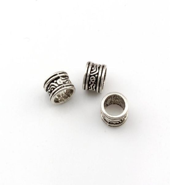 

200pcs lot metal loose big hole spacer beads for jewelry making findings bracelet necklace diy d692472378, Bronze;silver