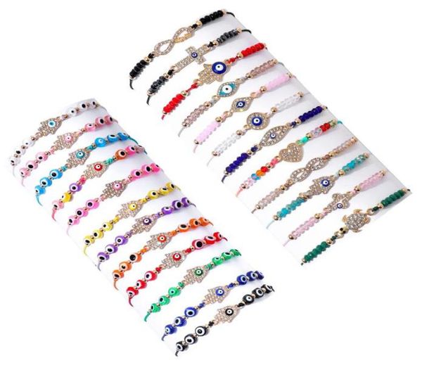 

charm bracelets 36 evil eye pack mexican braclets set ojo bracelet protection amet anklets jewelry gift for women girls boys drop3397118, Golden;silver