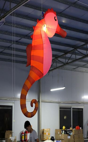 

2m hanging led inflatable sea horse giant seahorse for advertising4699143