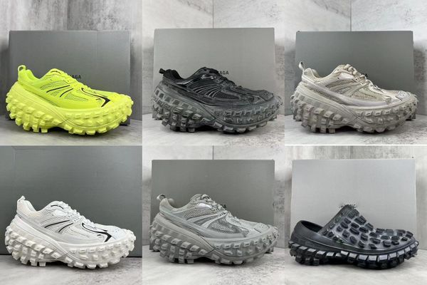 

designer defender shoes men women tire tyre platform sneakers pink bule beige black grey khai army green navy stars loves mens women trainer