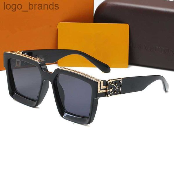 

2023 pilot sunglasses designer locs sunglasses net red women's sunglasses sun protection uv400 protective men's glasses letter bea, White;black