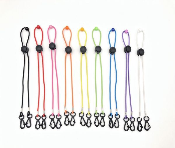 

face mask non slip lanyard rope mask fixing buckle slip protection candy color masks extension buckle2832863, Golden;white