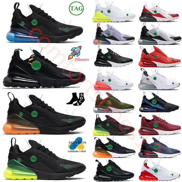 

designers 270 270s men women sports max shoes triple black white voltneon green multi university punch brown tiger barely rose anthracite tr