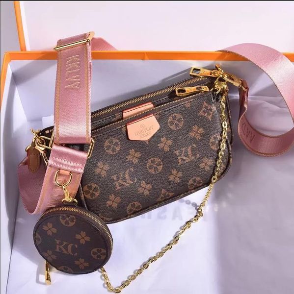 

luxury bag shoulder bags designers woman felicie pochette chain purse embossed crossbody 3in1 clutch wallet handbag flap valentine&gift with