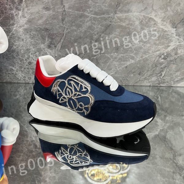 

2023 luxurys designers sneaker casual shoes sole white black leather womens espadrilles mens high-quality lace up trainers sneakers size 35-
