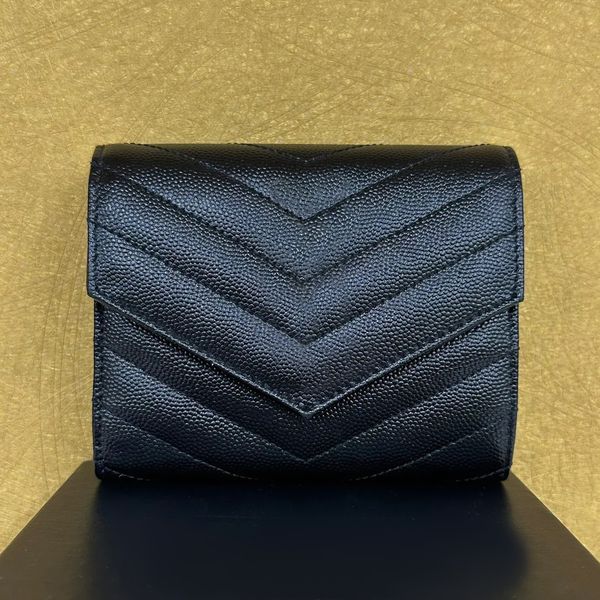 

latest mens designer wallet genuine leather purse card holder classic purses women's holders box luxurys coin purse caviar key ouch get, Red;black