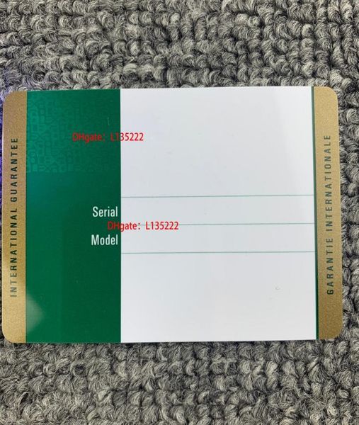 

the highest version of the green security warranty card customized printing model serial number address on the warranty card watch6474838, Black;blue