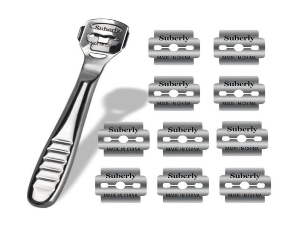 

hand foot file care corn cuticle remover shaver blade smooth feet pedicure callus skin remover care tool 10pcs shaving blades1807216