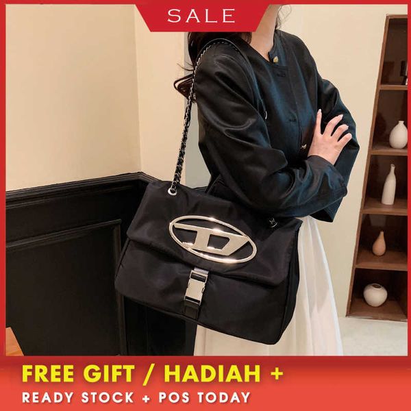 

women's design bags niche dign oxford fabric wandering bag for women 2023 new capacity one shoulder crossbody chain evening clutches