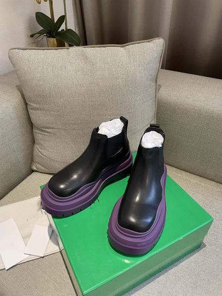 

designer martin boots black ankle biker platform flats combat boots low heel lace up booties leather chain logo buckle 0714