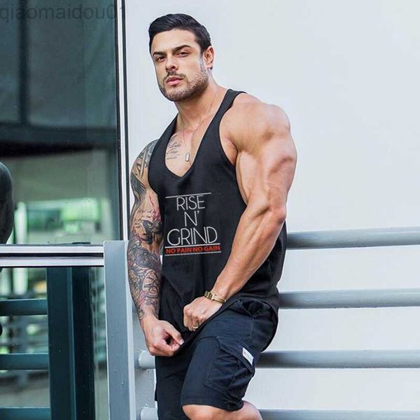 

men' tank men' summer fitness sleeveless vest quick-dry stretch sportswear running training undershirt t-shirt bodybuilding clo, White;black