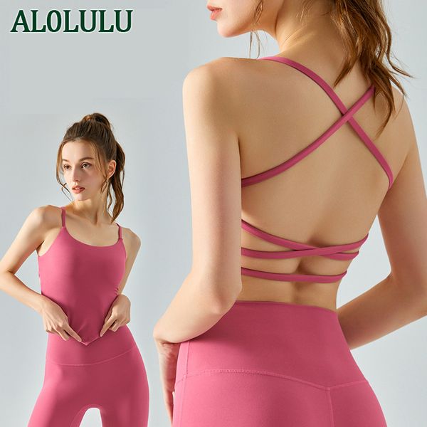 

al0lulu sports underwear yoga vest quick dry fitness top